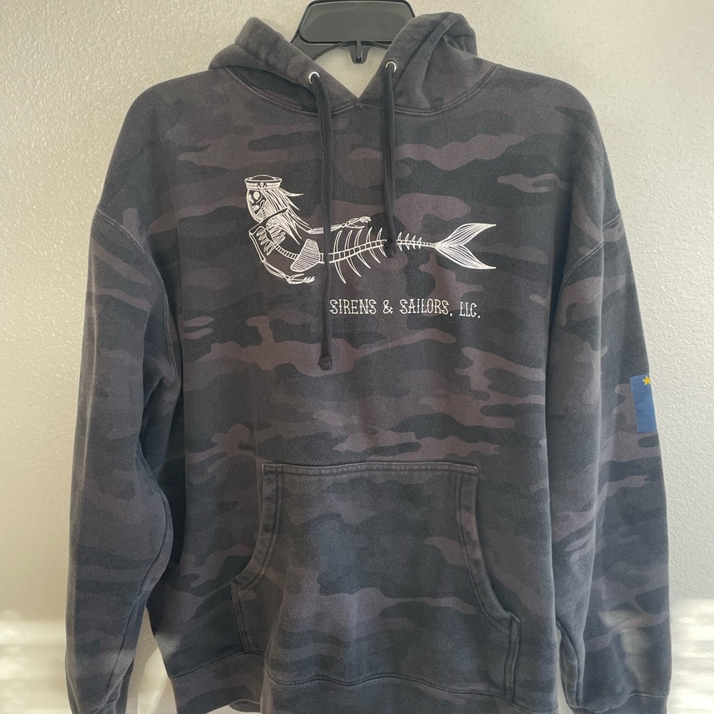 Black Alaska Camouflage Hoodie
